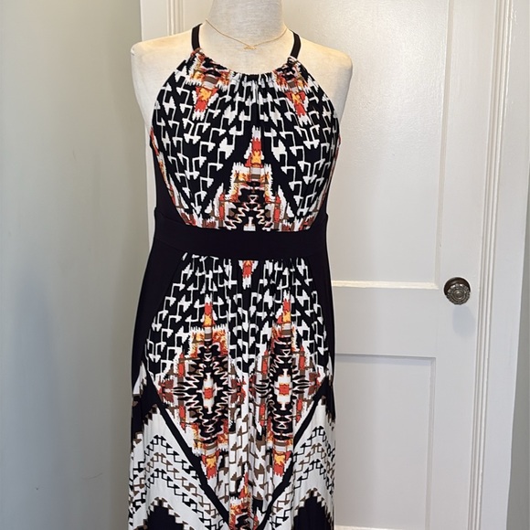 New Chico’s Mixed Tribal Sierra Maxi Dress 1 Med - Picture 2 of 10